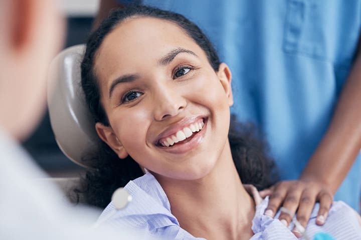 Patient in Weston smiling after teeth whitening